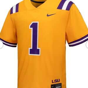 Nike Gold and Purple LSU Jersey